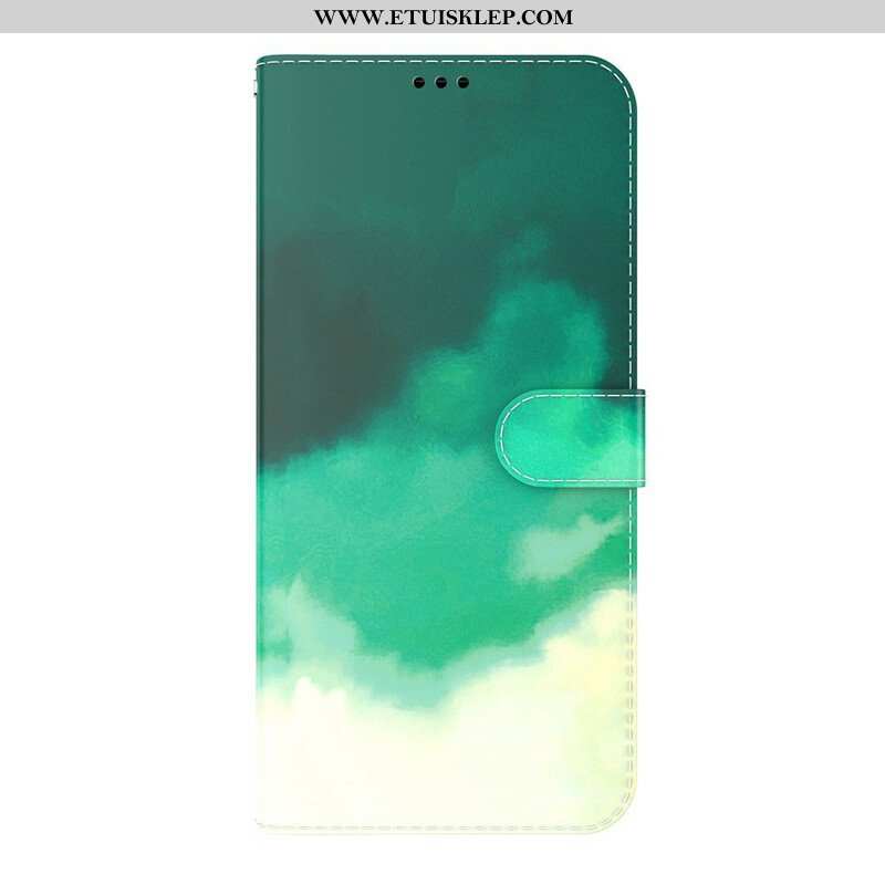 Skórzany Futerał do iPhone 13 Mini Akwarela